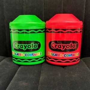 Crayola Insulated Containers - Bold Red and Green